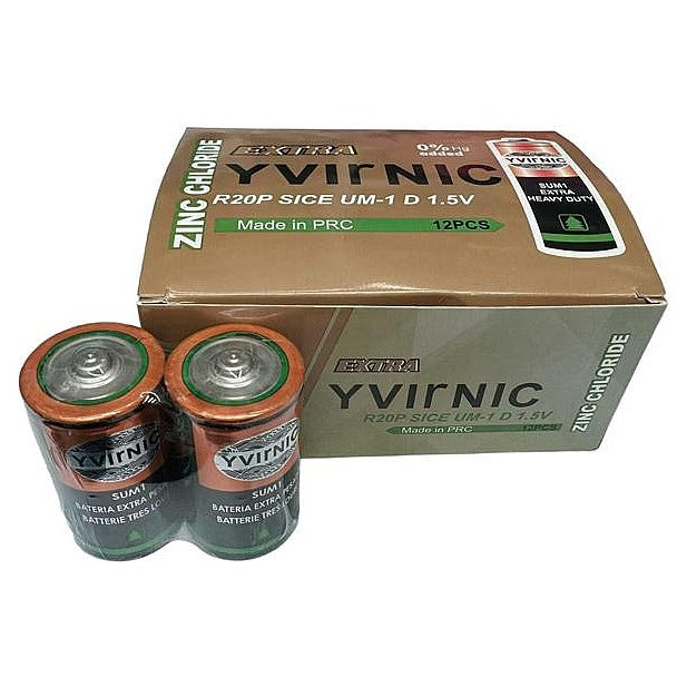 YVIRNIC D - BATERÍA D ZINC CLORURO 1.5V (288/1)