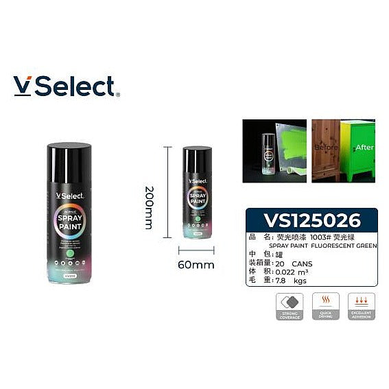 VS125026 - PINTURA EN AEROSOL VERDE FLUORESCENTE 450ML (24/1)