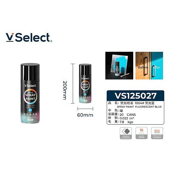 VS125027 - PINTURA EN SPRAY AZUL FLUORESCENTE 450ML (24/1)
