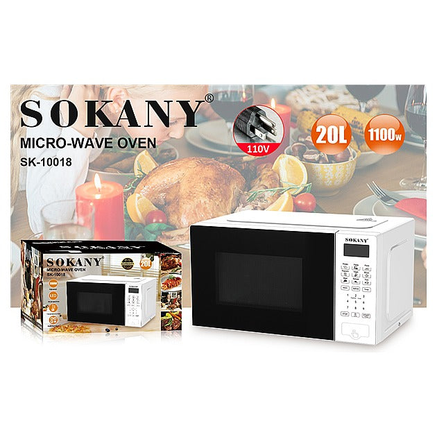 SK-10018 - HORNO MICROONDAS 20L BLANCO 1100W (1/1)