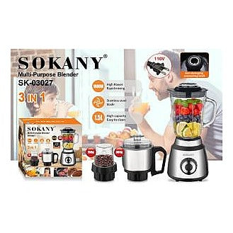 SK-03027 - LICUADORA 3 EN 1 SOKANY 1,5L (6/1)