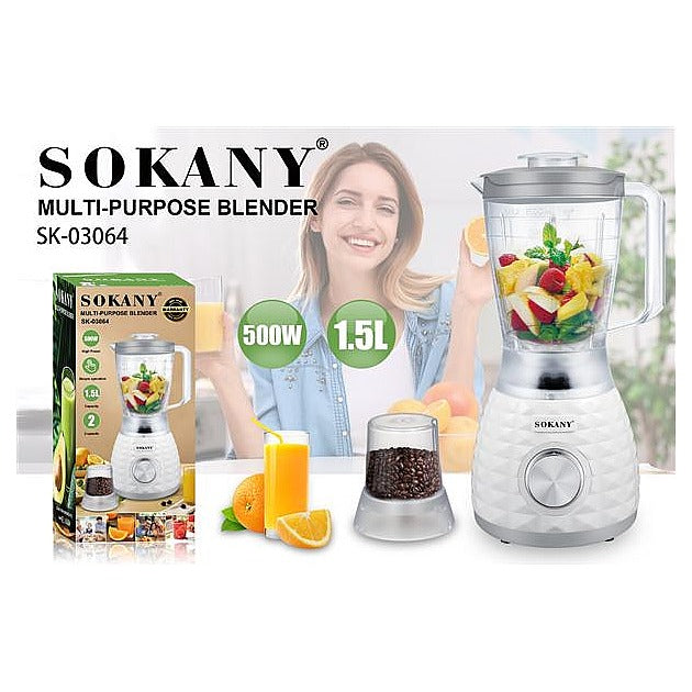 SK- 03064 - LICUADORA MULTIFUNCIÓN 500W 1.5L (6/1)