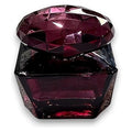 E091 - BOTELLA DE PERFUME DE VIDRIO COLOR VINO (96/1)