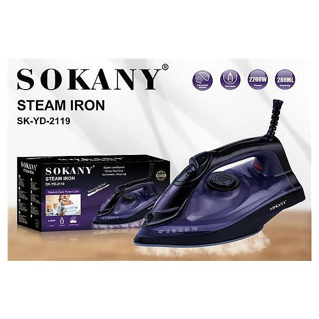 SK-2119 - PLANCHA DE VAPOR SOKANY 2200W (10/1)