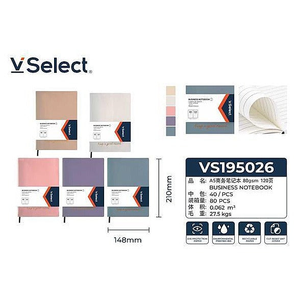 VS195026 - CUADERNO A5 120 PÁGINAS CON LÍNEAS (80/1)