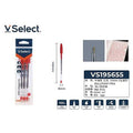 VS195655 - BOLÍGRAFO ROJO 1.0 MM PAQUETE 3 UNIDADES (360/1)