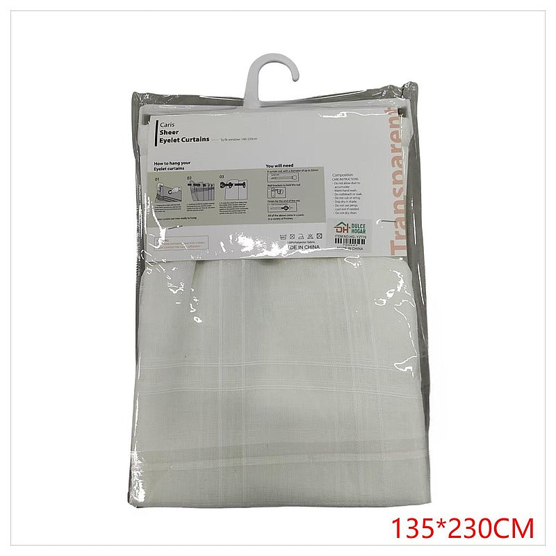 HG-YZT76 - CORTINA TRANSPARENTE CON OJALES 135*230CM (36/1)