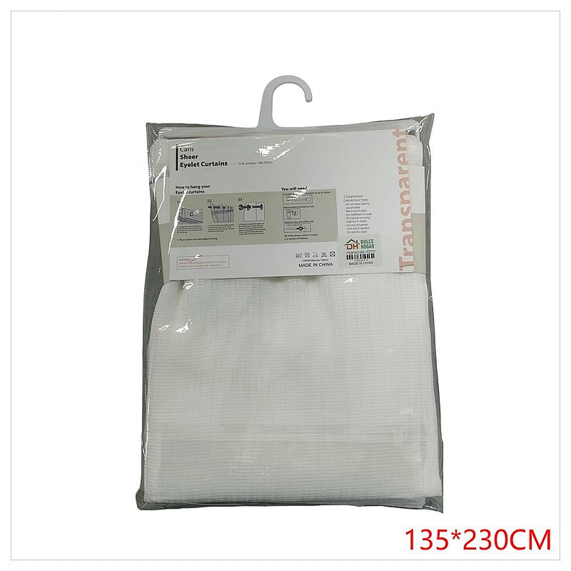 HG-YZT77 - CORTINA TRASLÚCIDA CON OJALES 135*230CM (36/1)