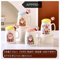 HG-CCC02 - TAZA DE CERÁMICA NAVIDEÑA CON TAPA (60/1)