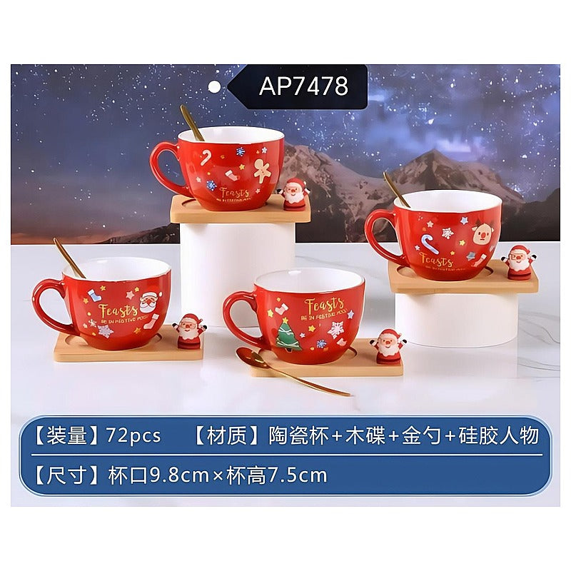 HG-CCC03 - SET DE TAZAS NAVIDEÑAS CON ACCESORIOS (72/1)