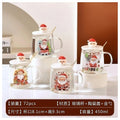 HG-CGC01 - TAZA DE VIDRIO CON TAPA NAVIDEÑA (72/1)