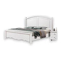 HG-NNF03 - CAMA MATRIMONIAL DE MADERA BLANCA (1/1)
