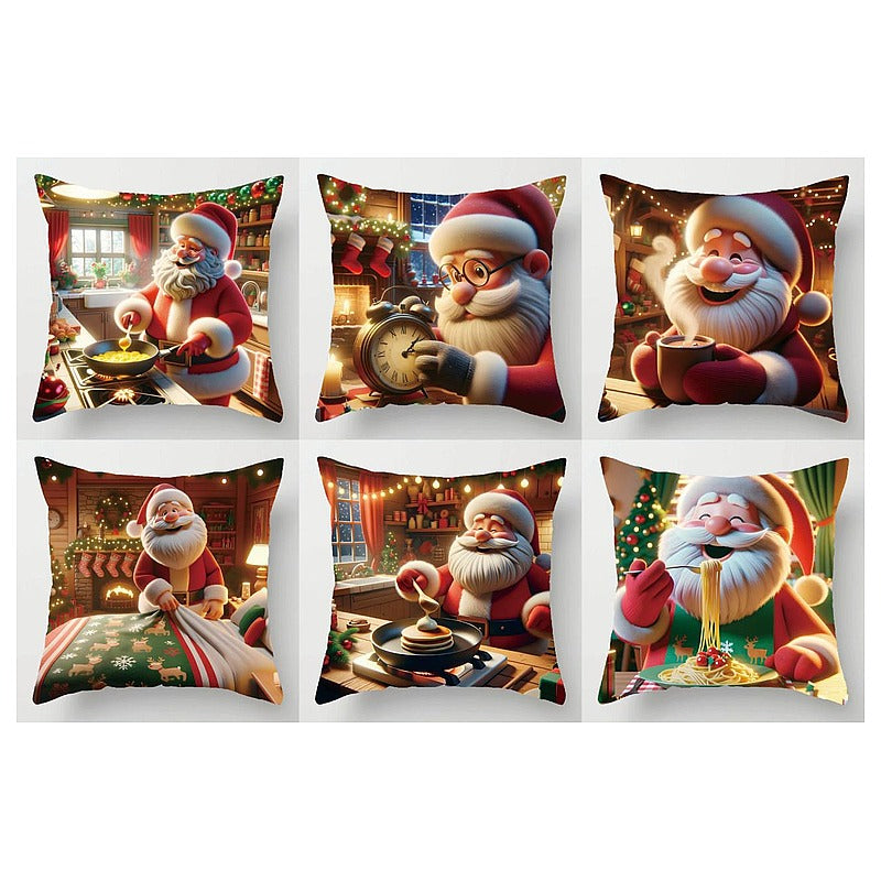 HG- YBP19 - COJINES DECORATIVOS NAVIDEÑOS SANTA CLAUS (300/1)