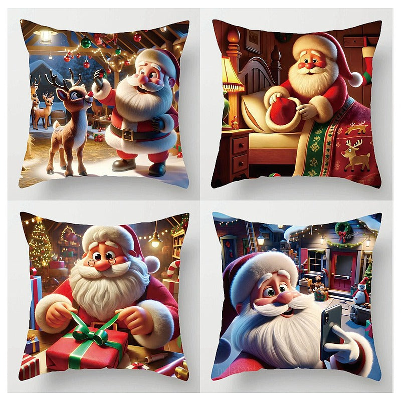 HG- YBP20 - COJINES DECORATIVOS NAVIDEÑOS CON SANTA (300/1)
