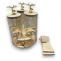 HG- KRG221 - SET DE FRASCOS DE VIDRIO CON TAPA DECORATIVA (8/1)