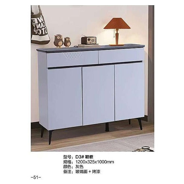 HG-ZDF11 - CREDENZA CON PUERTAS Y CAJONES GRIS (1/1)