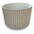 HG-BXP09 - MACETA DE CERÁMICA ESTRIADA 18*16 CM (32/1)