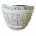 HG-BXP57 - MACETA BLANCA TEXTURA MADERA (16/1)