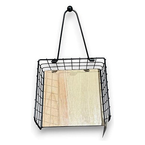 HG- XDN28 - CANASTA METÁLICA CON BASE DE MADERA (48/1)