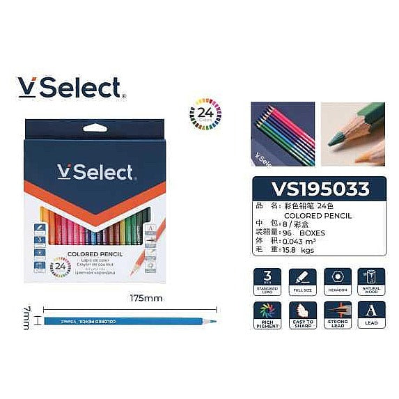VS195033 - LÁPICES DE COLORES 24 PIEZAS (96/1)