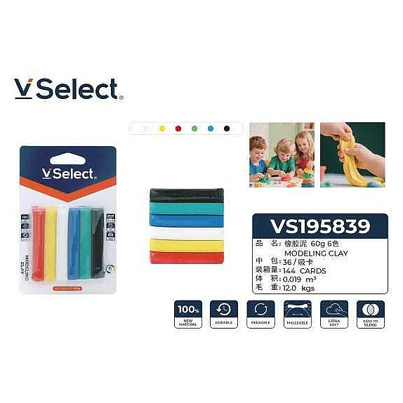 VS195839 - PLASTILINA DE COLORES 60G (144/1)