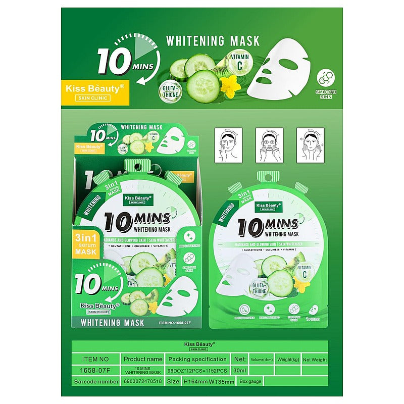 1658-07F - MASCARILLA FACIAL BLANQUEADORA 10 MINUTOS (1152/1)
