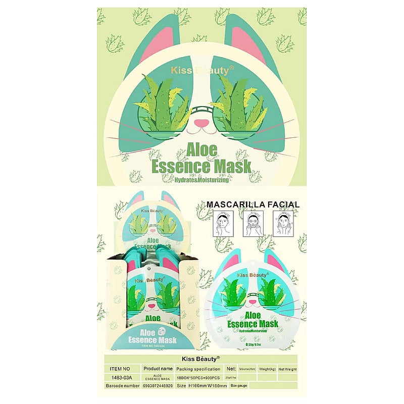 1483-03A - MASCARILLA FACIAL DE ALOE VERA (900/1)