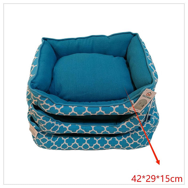 SPP138 - CAMA PARA MASCOTAS AZUL 42*29*15CM (20/1)