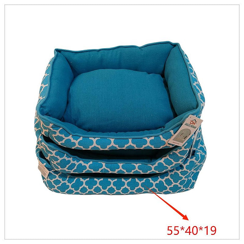 SPP140 - CAMA PARA MASCOTA AZUL 55*40*19 (20/1)