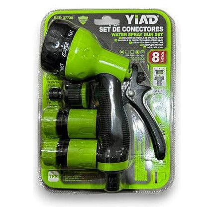 27736 - SET DE PISTOLA PULVERIZADORA 8 FUNCIONES (72/1)