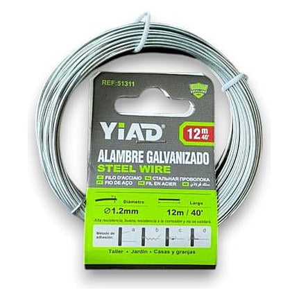 51311 - ALAMBRE GALVANIZADO 1.2MM 12M (144/1)