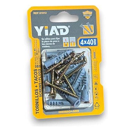 51912 - TORNILLOS Y TACOS 4X40 MM (240/1)