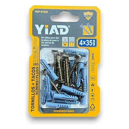 51922 - TORNILLOS Y TACOS 4X35 MM (240/1)