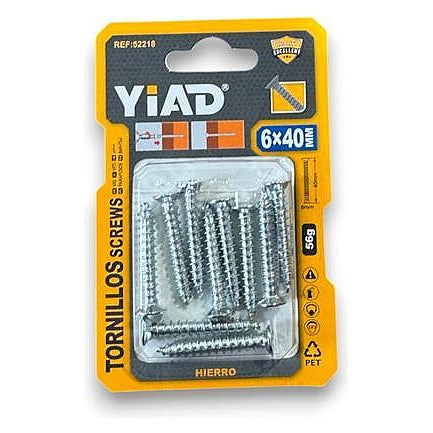 52218 - TORNILLOS DE HIERRO 6X40 MM (240/1)