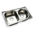 BA-OH12 - FREGADERO DOBLE DE ACERO INOXIDABLE (165/1)