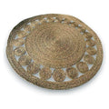 HG-QSD07 - ALFOMBRA REDONDA DE YUTE 120 CM (10/1)