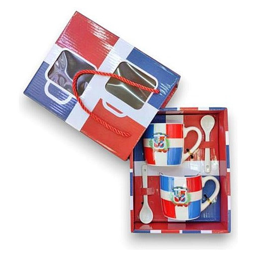 GY35106 - SET DE TAZAS CON CUCHARAS Y BANDERAS (36/1)