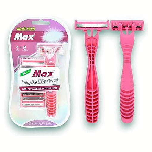 JJ55616 - RASURADORA DE TRIPLE HOJA ROSA (144/1)
