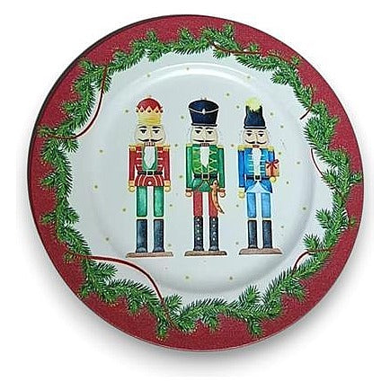 JJ54578 - PLATO DECORATIVO NAVIDEÑO CON CASCANUECES 33 CM (50/1)