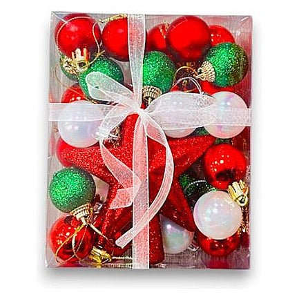 GY34820 - SET DE ADORNOS NAVIDEÑOS MULTICOLOR (100/1)