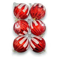 GY34799 - ESFERAS NAVIDEÑAS ROJAS CON BLANCO (64/1)