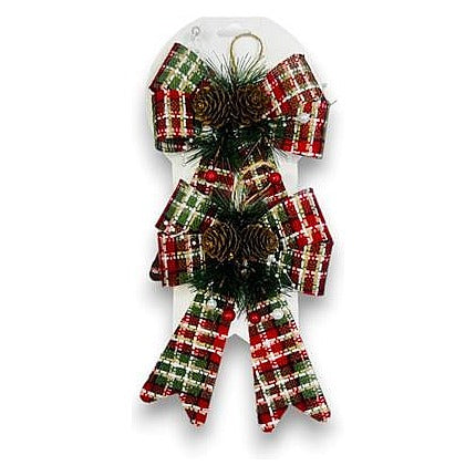 GY34813 - MOÑO NAVIDEÑO CON PIÑAS Y CINTA (200/1)