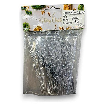 GY34816 - DECORACIÓN COLGANTE DE HIELO NAVIDEÑO (600/1)