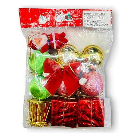 GY34811 - SET DE ADORNOS NAVIDEÑOS MULTICOLOR (360/1)
