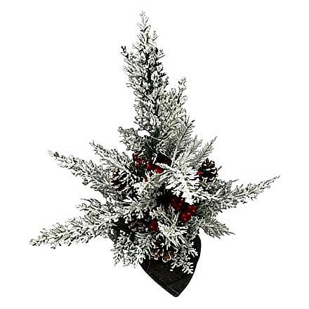 GY34430 - ADORNO NAVIDEÑO CON RAMAS NEVADAS 36CM (72/1)