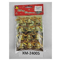JHC1-12 - CASCABELES DORADOS NAVIDEÑOS 12 PIEZAS (468/1)