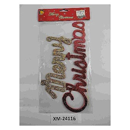 JHC1-14 - ADORNO NAVIDEÑO "MERRY CHRISTMAS" (600/1)