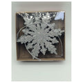 JHC1-31 - ADORNO DE COPO DE NIEVE PLATEADO (400/1)