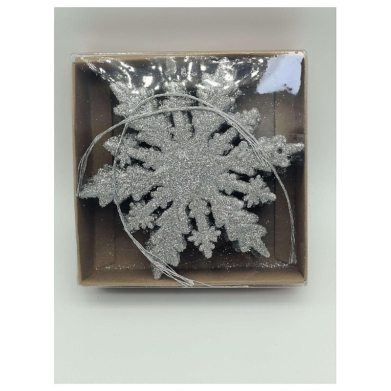 JHC1-31 - ADORNO DE COPO DE NIEVE PLATEADO (400/1)