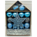 JHC1-38 - SET DE ADORNOS NAVIDEÑOS AZULES Y PLATEADOS (40/1)